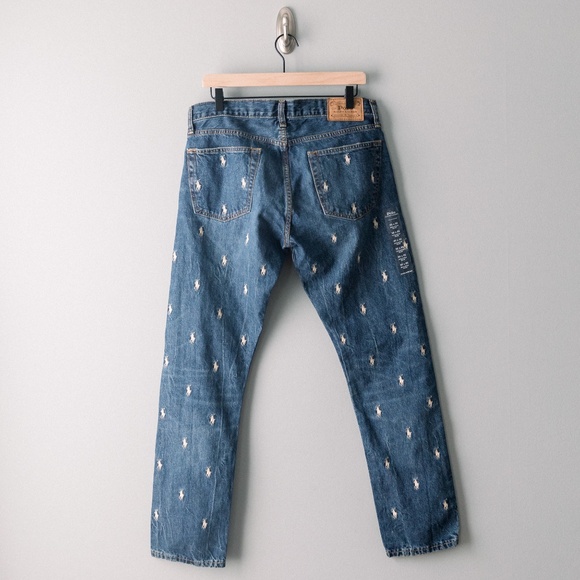 Polo Ralph Lauren Sullivan Slim-Fit Tapered Leg Embroidered Pony Stretch Jeans - Picture 5 of 13